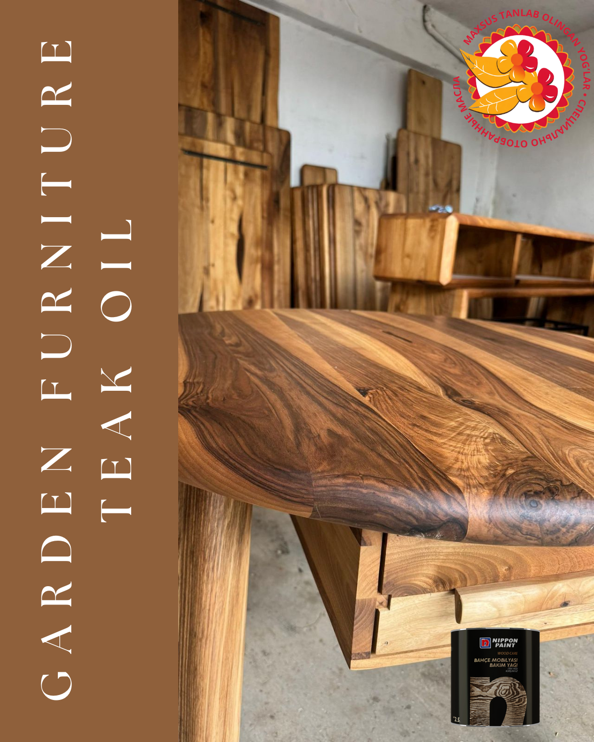 GARDEN FURNITURE TEAK OIL