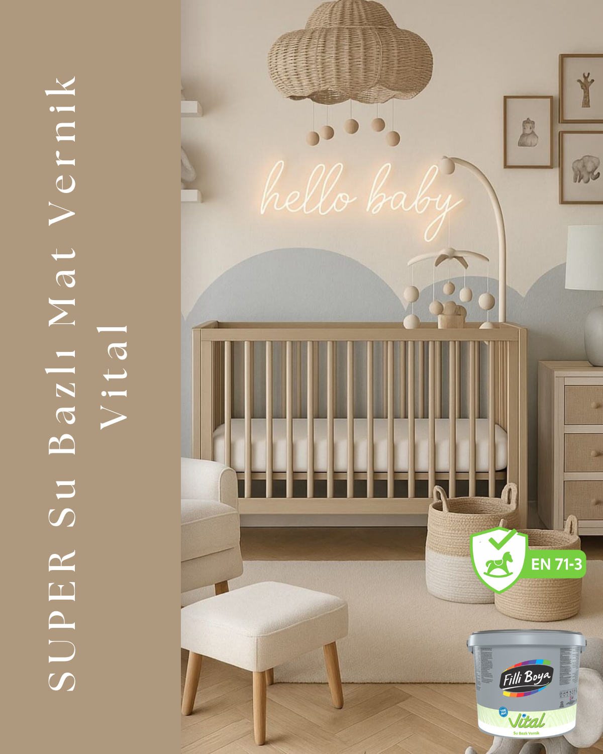 SUPER Su Bazlı Mat Vernik Vital