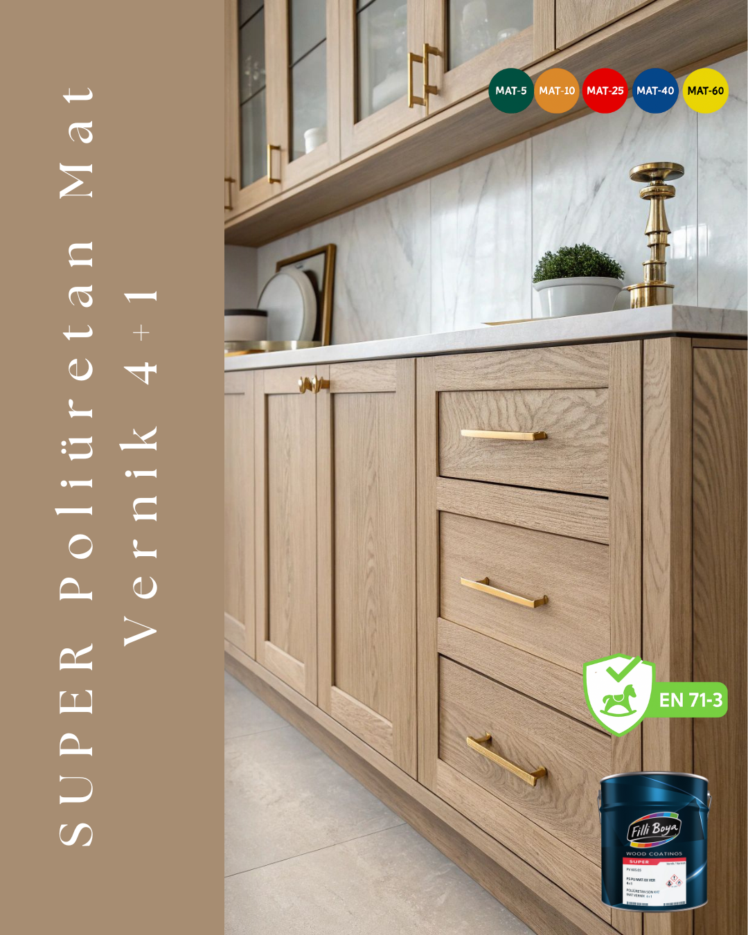 Super Poliüretan Mat Vernik 4+1