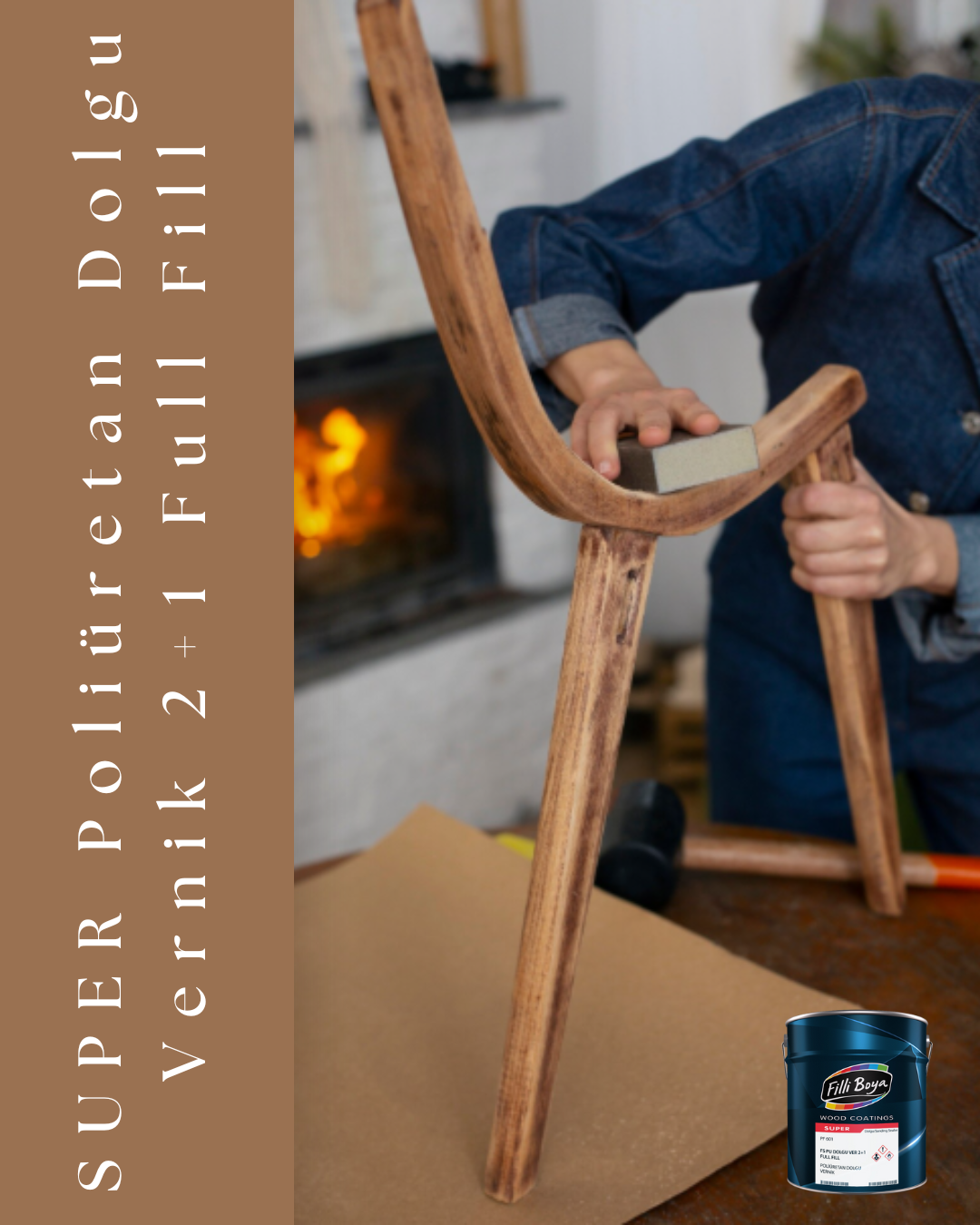 Super Poliüretan Dolgu Vernik 2+1 Full Fill