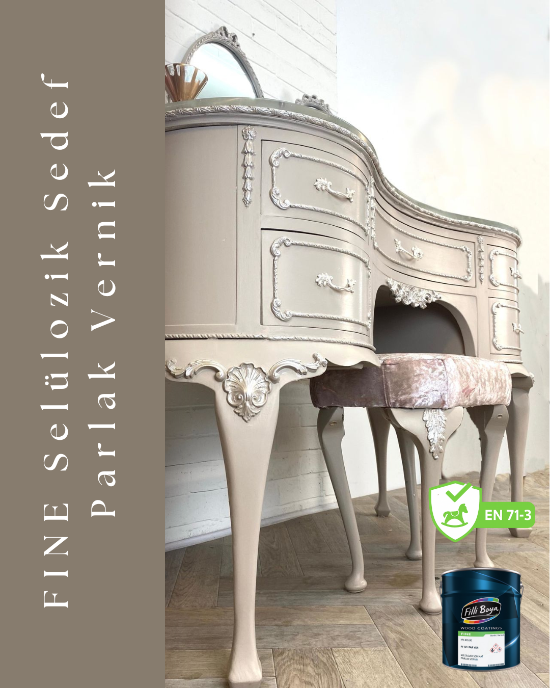 FINE Selülozik Sedef Parlak Vernik